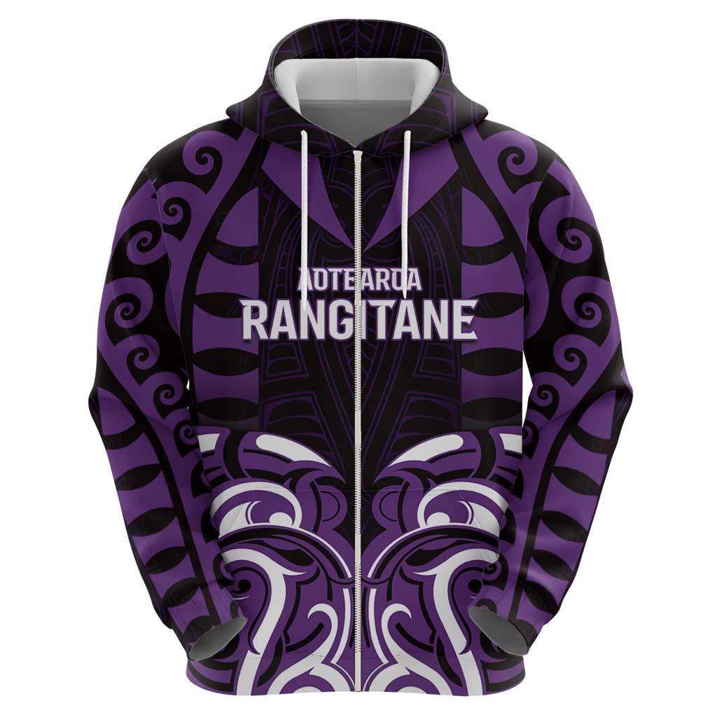 Custom Aotearoa Rangitane Hoodie Maori Pattern New Zealand - Polynesian Pride