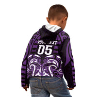 Custom Aotearoa Rangitane Kid Hoodie Maori Pattern New Zealand - Polynesian Pride