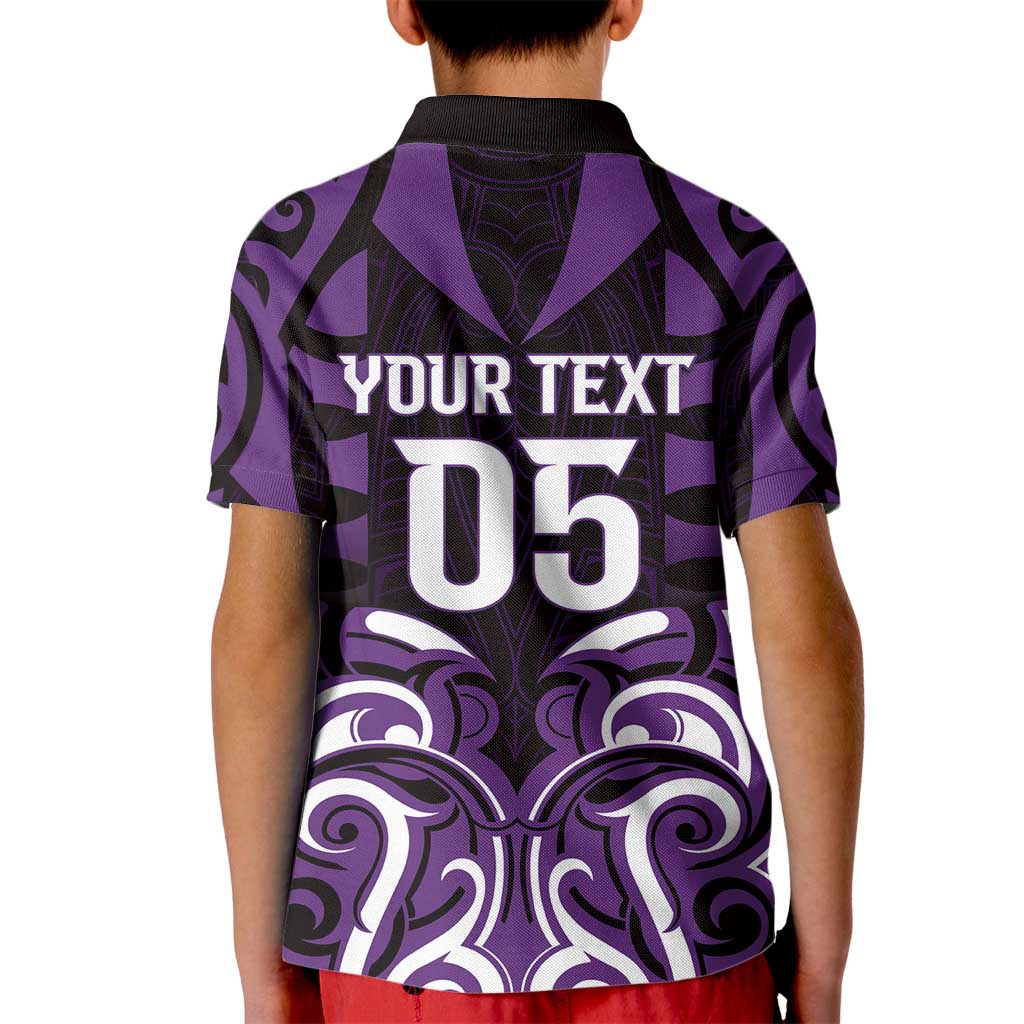 Custom Aotearoa Rangitane Kid Polo Shirt Maori Pattern New Zealand - Polynesian Pride