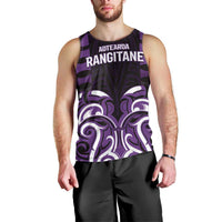 Custom Aotearoa Rangitane Men Tank Top Maori Pattern New Zealand - Polynesian Pride