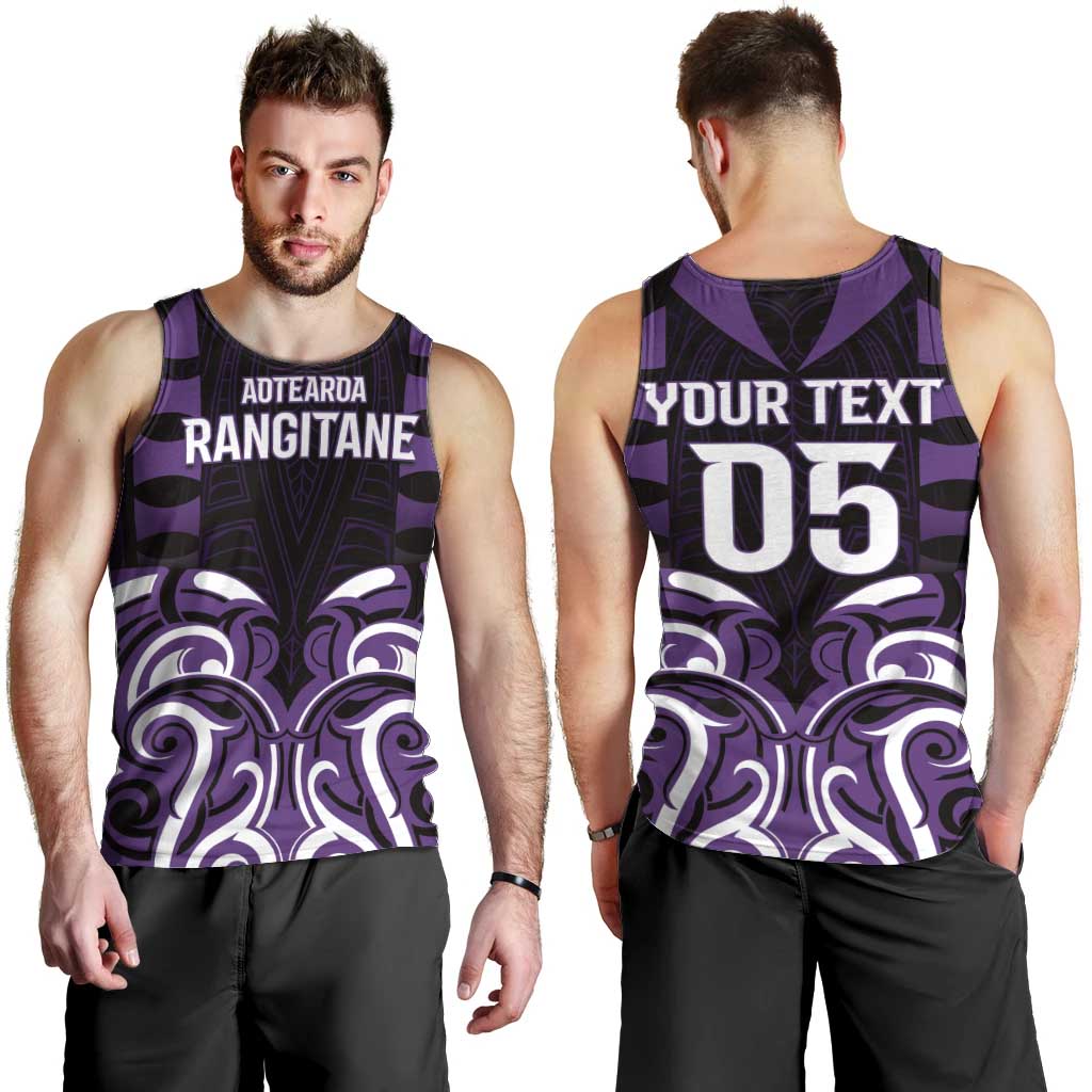 Custom Aotearoa Rangitane Men Tank Top Maori Pattern New Zealand - Polynesian Pride