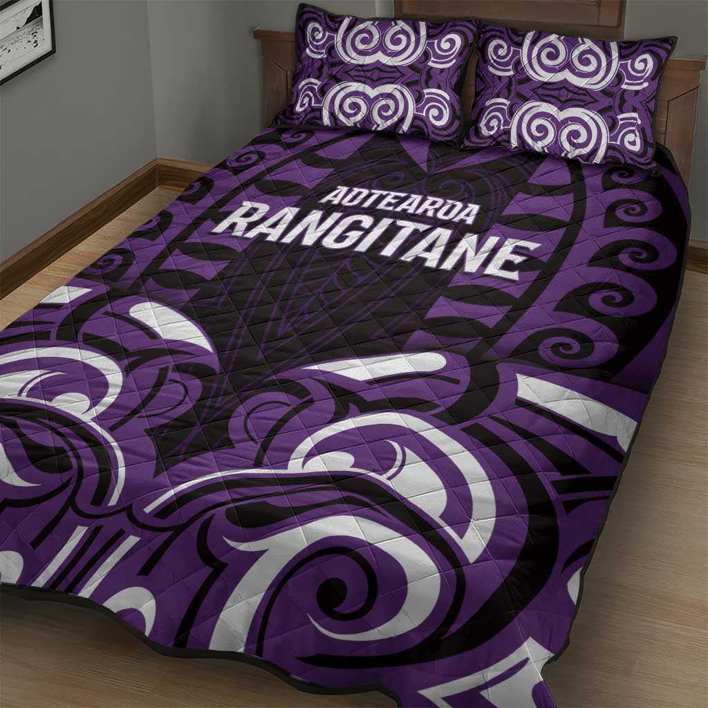 Aotearoa Rangitane Quilt Bed Set Maori Pattern New Zealand - Polynesian Pride