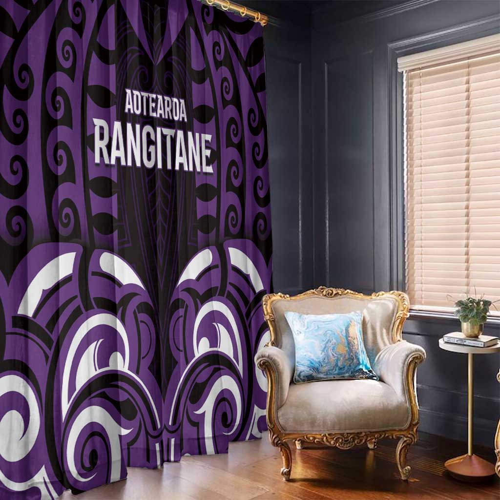 Aotearoa Rangitane Window Curtain Maori Pattern New Zealand DT05 - Polynesian Pride