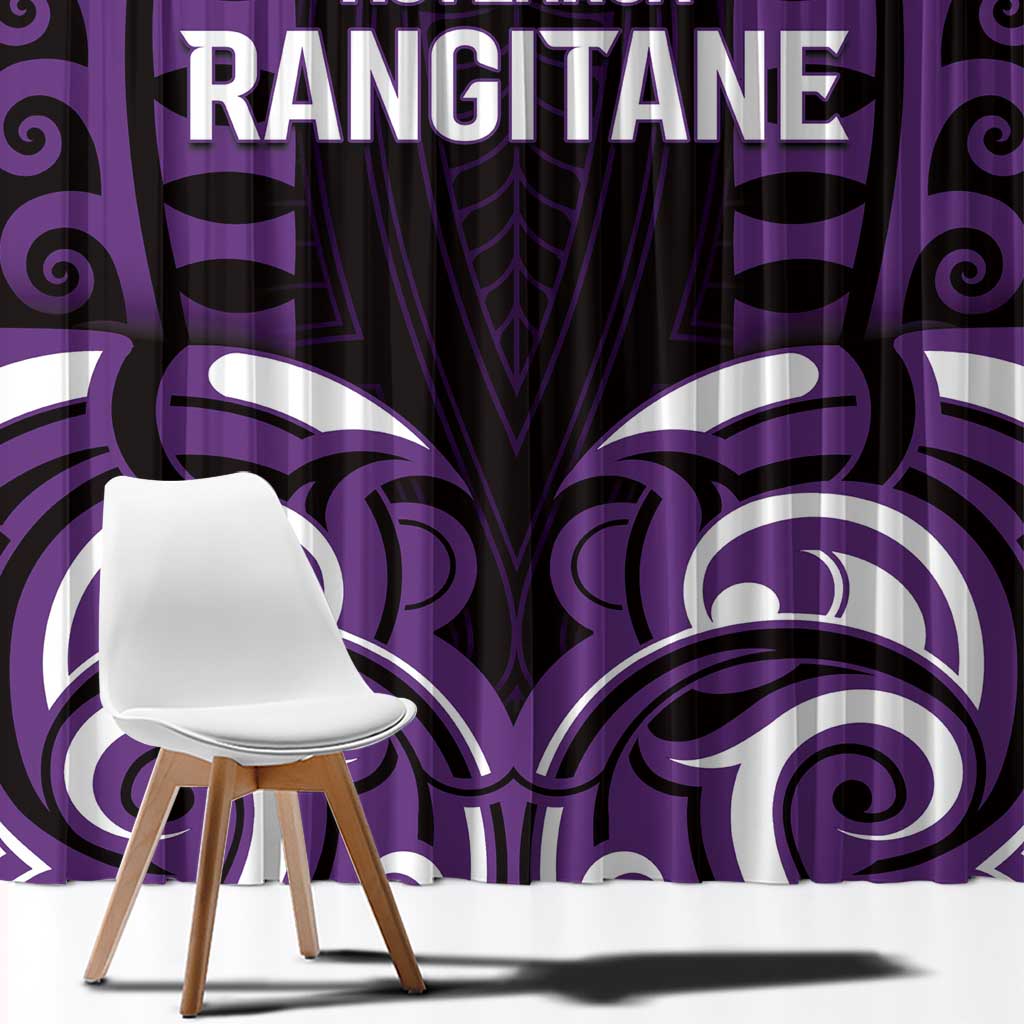 Aotearoa Rangitane Window Curtain Maori Pattern New Zealand DT05 - Polynesian Pride