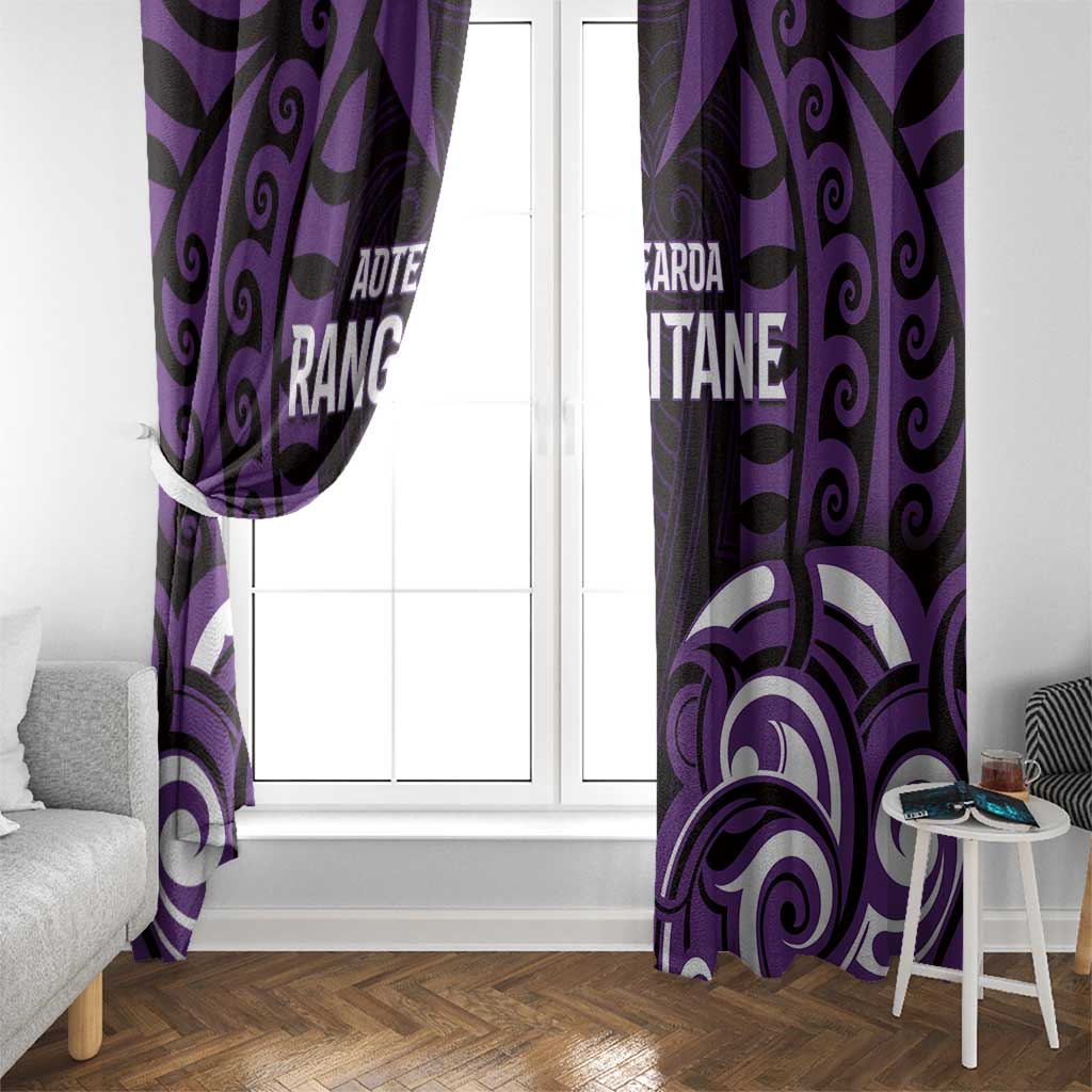 Aotearoa Rangitane Window Curtain Maori Pattern New Zealand DT05 - Polynesian Pride