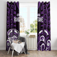 Aotearoa Rangitane Window Curtain Maori Pattern New Zealand DT05 - Polynesian Pride