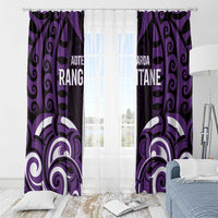 Aotearoa Rangitane Window Curtain Maori Pattern New Zealand DT05 - Polynesian Pride