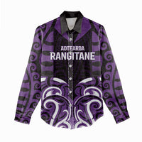 Custom Aotearoa Rangitane Women Casual Shirt Maori Pattern New Zealand DT05 - Polynesian Pride