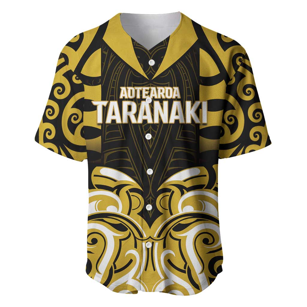 Custom Aotearoa Taranaki Baseball Jersey Maori Pattern New Zealand - Polynesian Pride