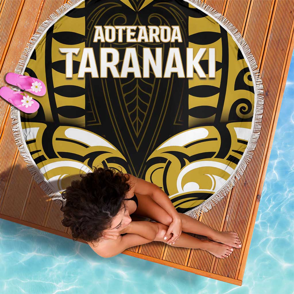 Aotearoa Taranaki Beach Blanket Maori Pattern New Zealand - Polynesian Pride