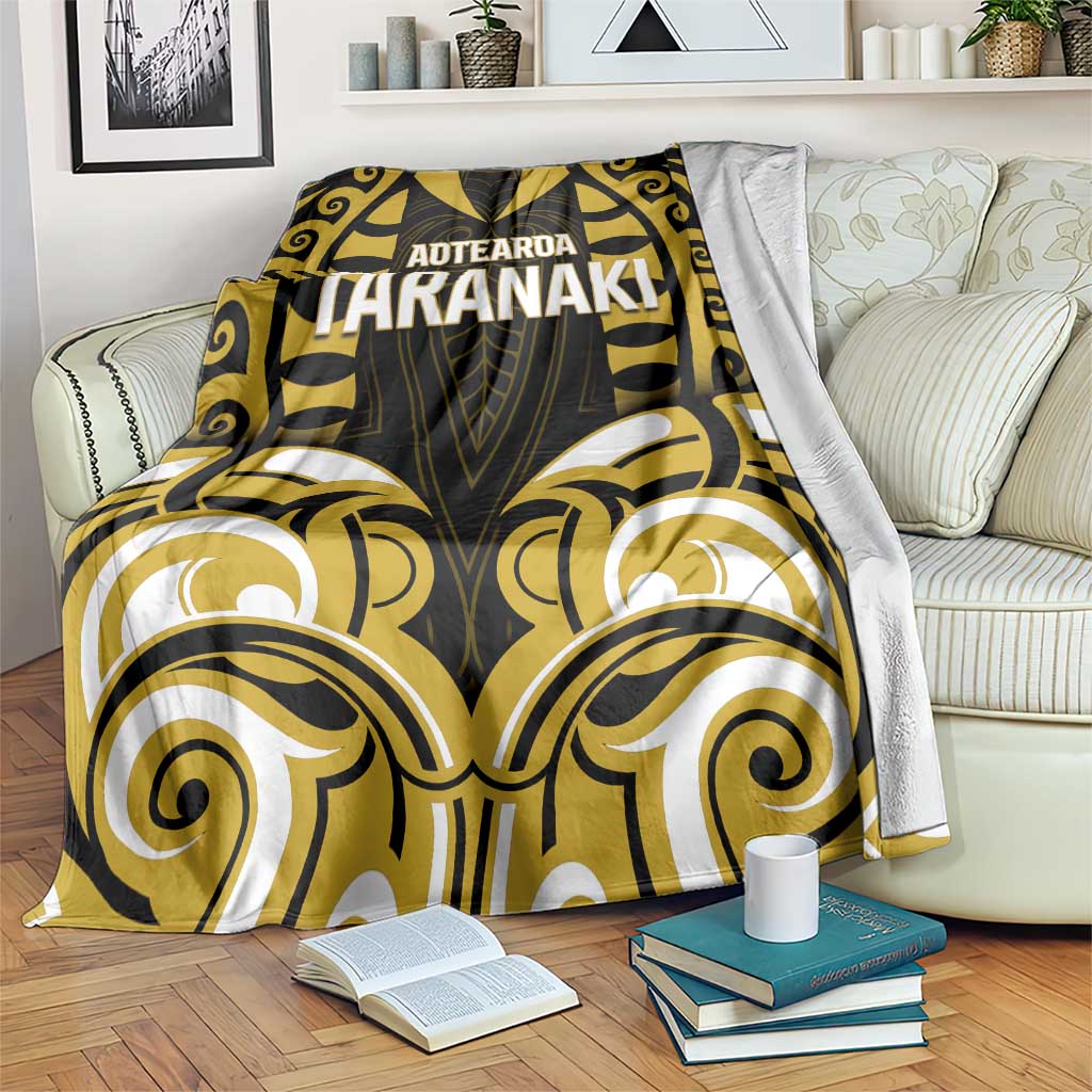 Aotearoa Taranaki Blanket Maori Pattern New Zealand DT05 Yellow - Polynesian Pride