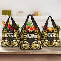 Aotearoa Taranaki Grocery Bag Maori Pattern New Zealand DT05 3-pack One Size Yellow - Polynesian Pride