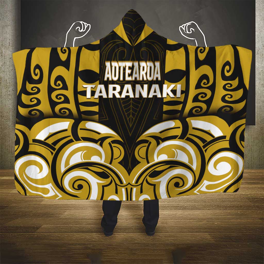 Aotearoa Taranaki Hooded Blanket Maori Pattern New Zealand DT05 - Polynesian Pride