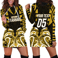 Custom Aotearoa Taranaki Hoodie Dress Maori Pattern New Zealand DT05 - Polynesian Pride