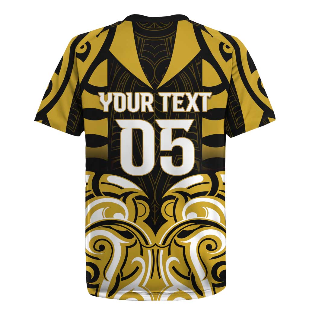Custom Aotearoa Taranaki Rugby Jersey Maori Pattern New Zealand - Polynesian Pride