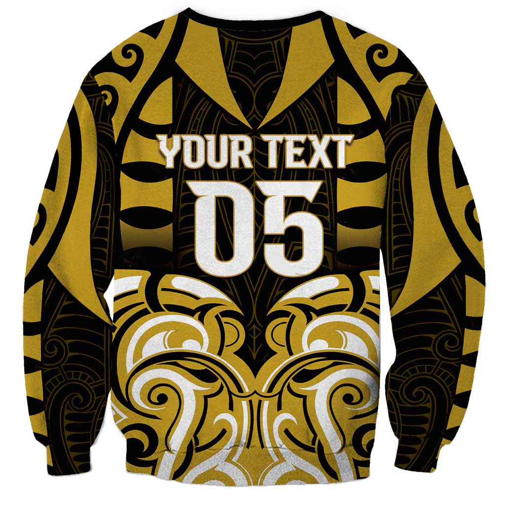 Custom Aotearoa Taranaki Sweatshirt Maori Pattern New Zealand - Polynesian Pride