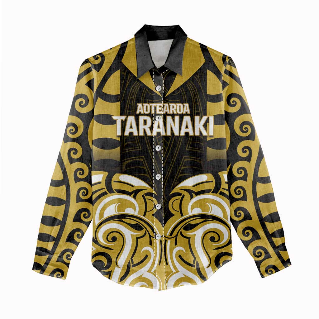 Custom Aotearoa Taranaki Women Casual Shirt Maori Pattern New Zealand - Polynesian Pride