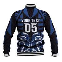 Custom Aotearoa Ngati Tuwharetoa Baseball Jacket Maori Pattern New Zealand - Polynesian Pride
