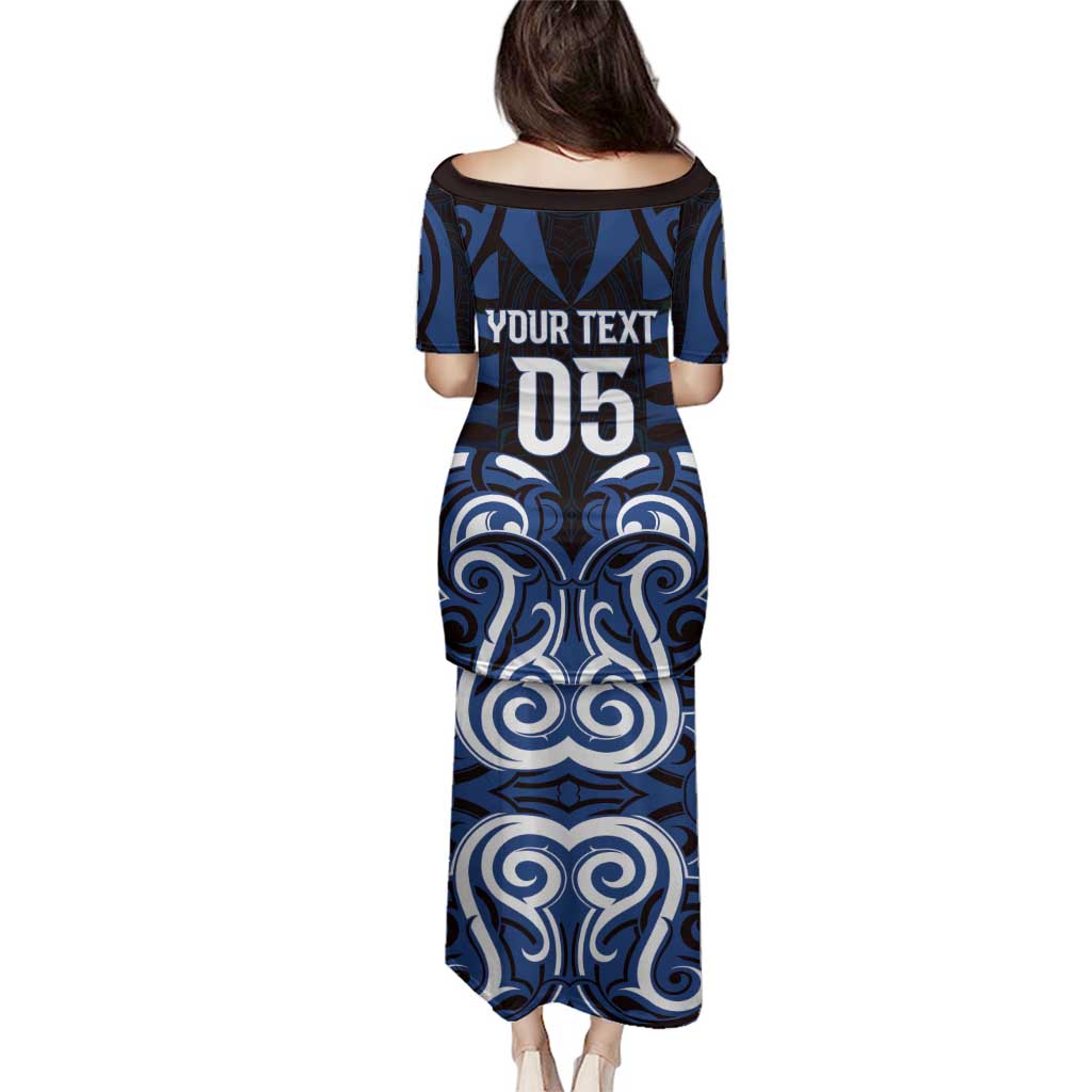 Custom Aotearoa Ngati Tuwharetoa Family Matching Puletasi and Hawaiian Shirt Maori Pattern New Zealand - Polynesian Pride