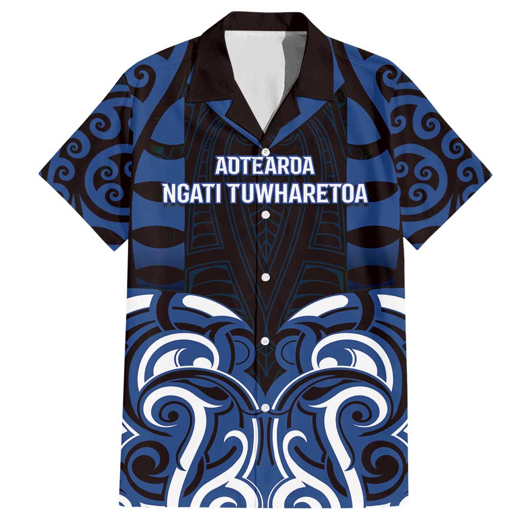 Custom Aotearoa Ngati Tuwharetoa Family Matching Short Sleeve Bodycon Dress and Hawaiian Shirt Maori Pattern New Zealand - Polynesian Pride