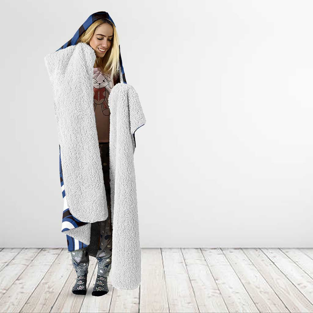 Aotearoa Ngati Tuwharetoa Hooded Blanket Maori Pattern New Zealand - Polynesian Pride