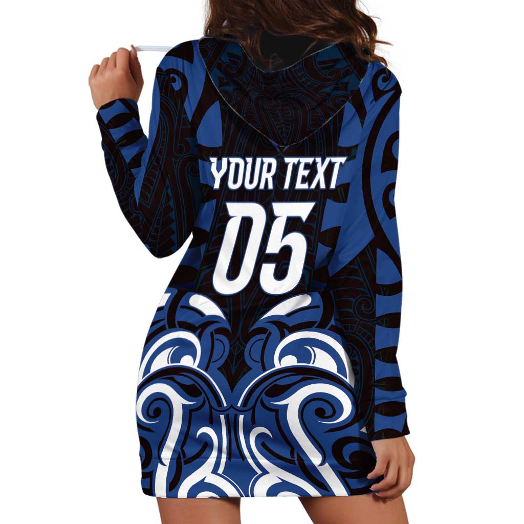 Custom Aotearoa Ngati Tuwharetoa Hoodie Dress Maori Pattern New Zealand DT05 - Polynesian Pride