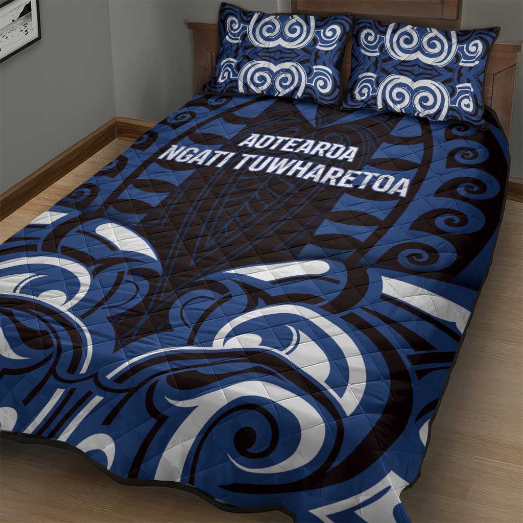 Aotearoa Ngati Tuwharetoa Quilt Bed Set Maori Pattern New Zealand - Polynesian Pride