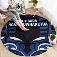 Aotearoa Ngati Tuwharetoa Round Carpet Maori Pattern New Zealand - Polynesian Pride