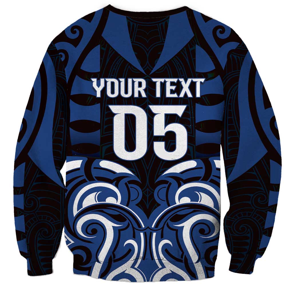 Custom Aotearoa Ngati Tuwharetoa Sweatshirt Maori Pattern New Zealand - Polynesian Pride