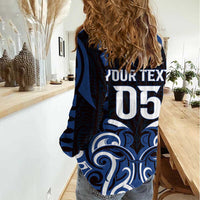 Custom Aotearoa Ngati Tuwharetoa Women Casual Shirt Maori Pattern New Zealand DT05 - Polynesian Pride