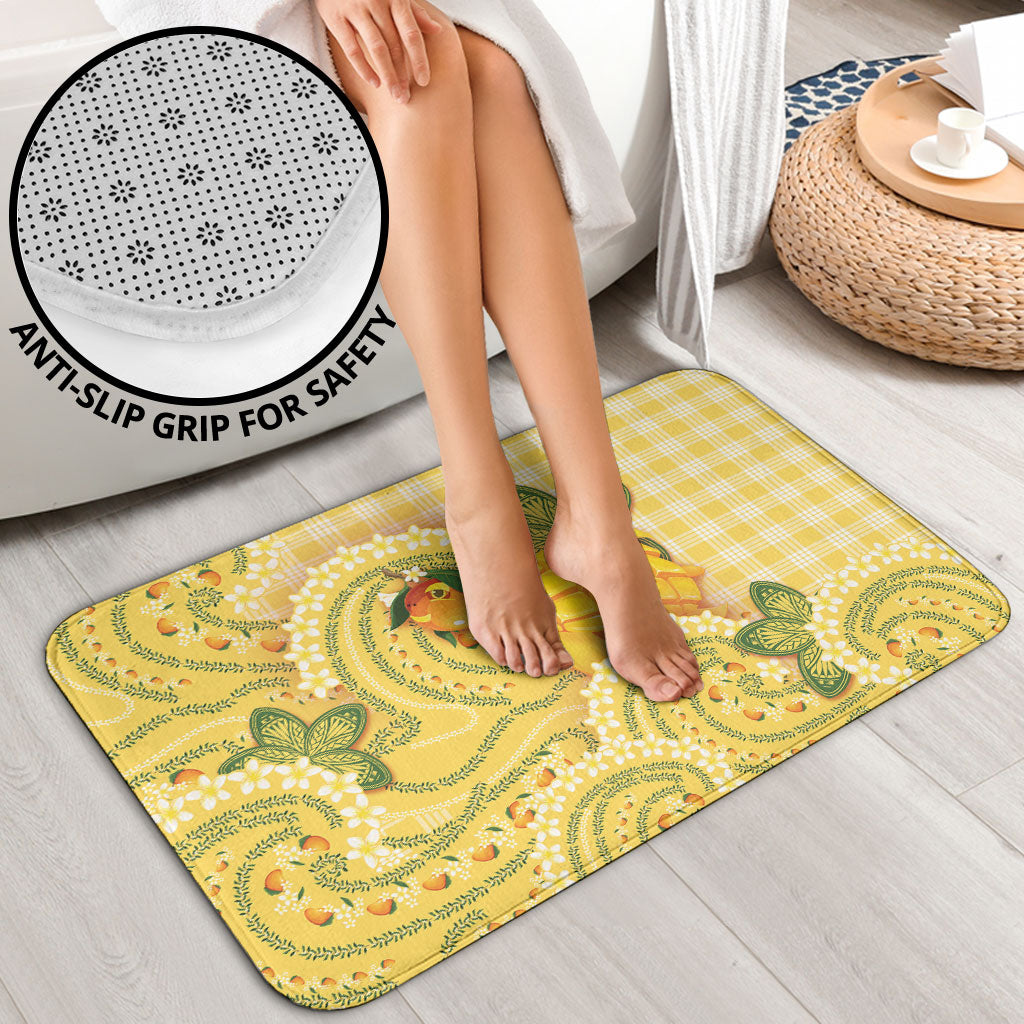 Hawaii Palaka Bathroom Set Cute Ripe Mango Turtle On The Waves