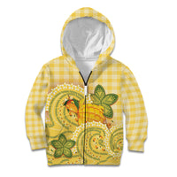 Hawaii Palaka Kid Hoodie Cute Ripe Mango Turtle On The Waves