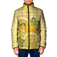 Hawaii Palaka Padded Jacket Cute Ripe Mango Turtle On The Waves