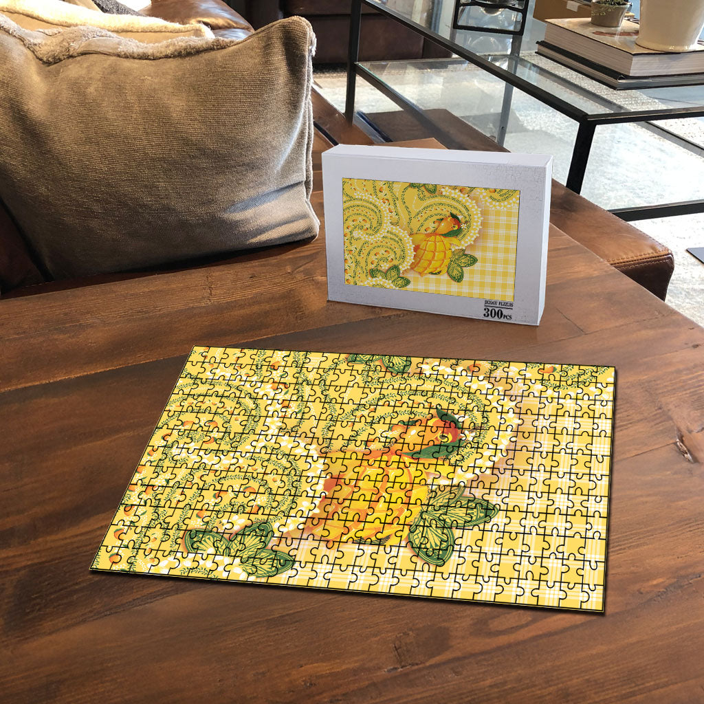 Hawaii Palaka Puzzle Cute Ripe Mango Turtle On The Waves