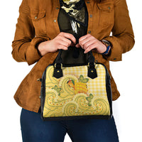 Hawaii Palaka Shoulder Handbag Cute Ripe Mango Turtle On The Waves