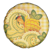 Hawaii Palaka Spare Tire Cover Cute Ripe Mango Turtle On The Waves