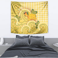 Hawaii Palaka Tapestry Cute Ripe Mango Turtle On The Waves
