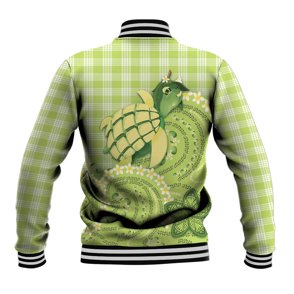 Hawaii Palaka Baseball Jacket Cute Green Mango Turtle On The Waves