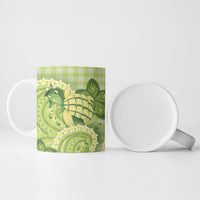 Hawaii Palaka Ceramic Mug Cute Green Mango Turtle On The Waves