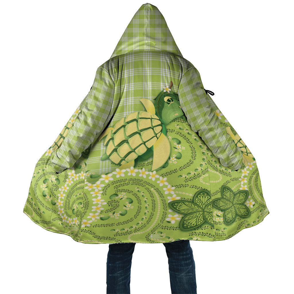 Hawaii Palaka Cloak Cute Green Mango Turtle On The Waves
