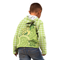 Hawaii Palaka Kid Hoodie Cute Green Mango Turtle On The Waves