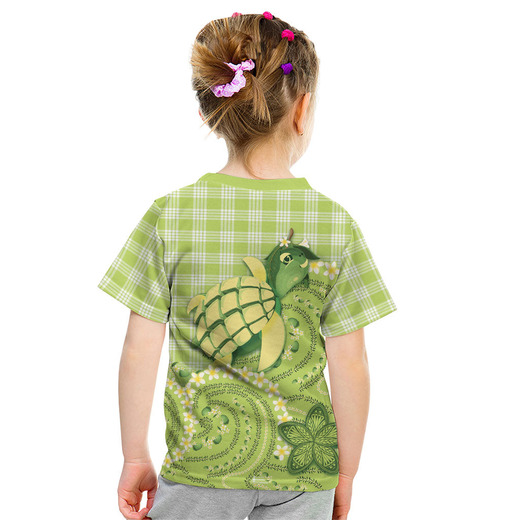 Hawaii Palaka Kid T Shirt Cute Green Mango Turtle On The Waves