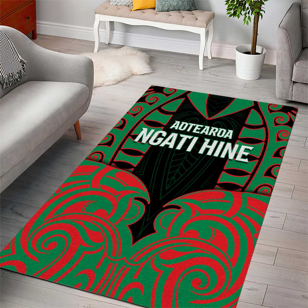Aotearoa Ngati Hine Area Rug Maori Pattern New Zealand DT05 - Polynesian Pride