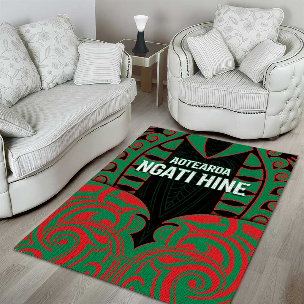 Aotearoa Ngati Hine Area Rug Maori Pattern New Zealand DT05 - Polynesian Pride