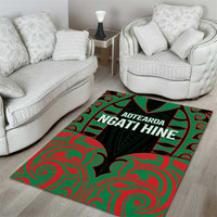Aotearoa Ngati Hine Area Rug Maori Pattern New Zealand DT05 - Polynesian Pride