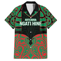 Custom Aotearoa Ngati Hine Family Matching Long Sleeve Bodycon Dress and Hawaiian Shirt Maori Pattern New Zealand - Polynesian Pride
