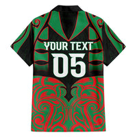 Custom Aotearoa Ngati Hine Family Matching Off Shoulder Short Dress and Hawaiian Shirt Maori Pattern New Zealand - Polynesian Pride