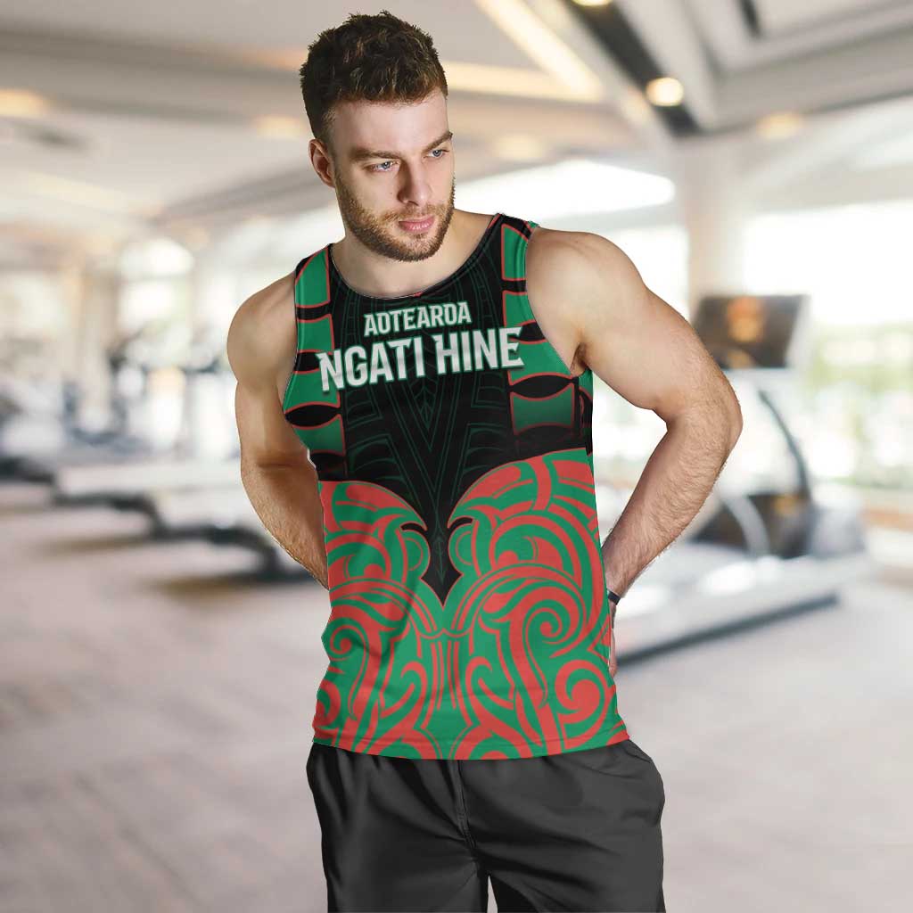 Custom Aotearoa Ngati Hine Men Tank Top Maori Pattern New Zealand - Polynesian Pride