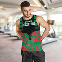 Custom Aotearoa Ngati Hine Men Tank Top Maori Pattern New Zealand - Polynesian Pride