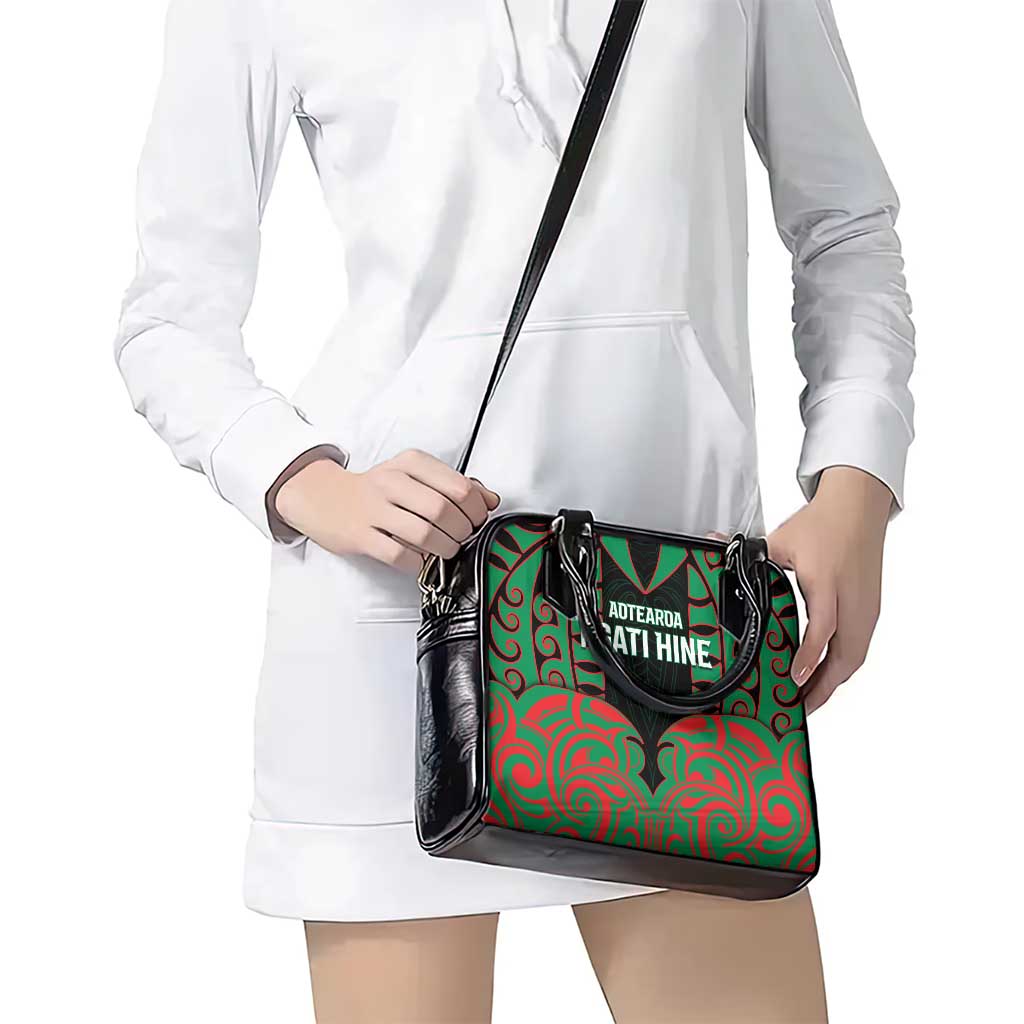 Aotearoa Ngati Hine Shoulder Handbag Maori Pattern New Zealand DT05 - Polynesian Pride